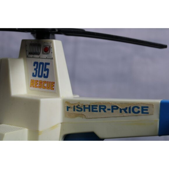 Vintage Fisher Price Rescue Helicopter 305 - Picture 6 of 9
